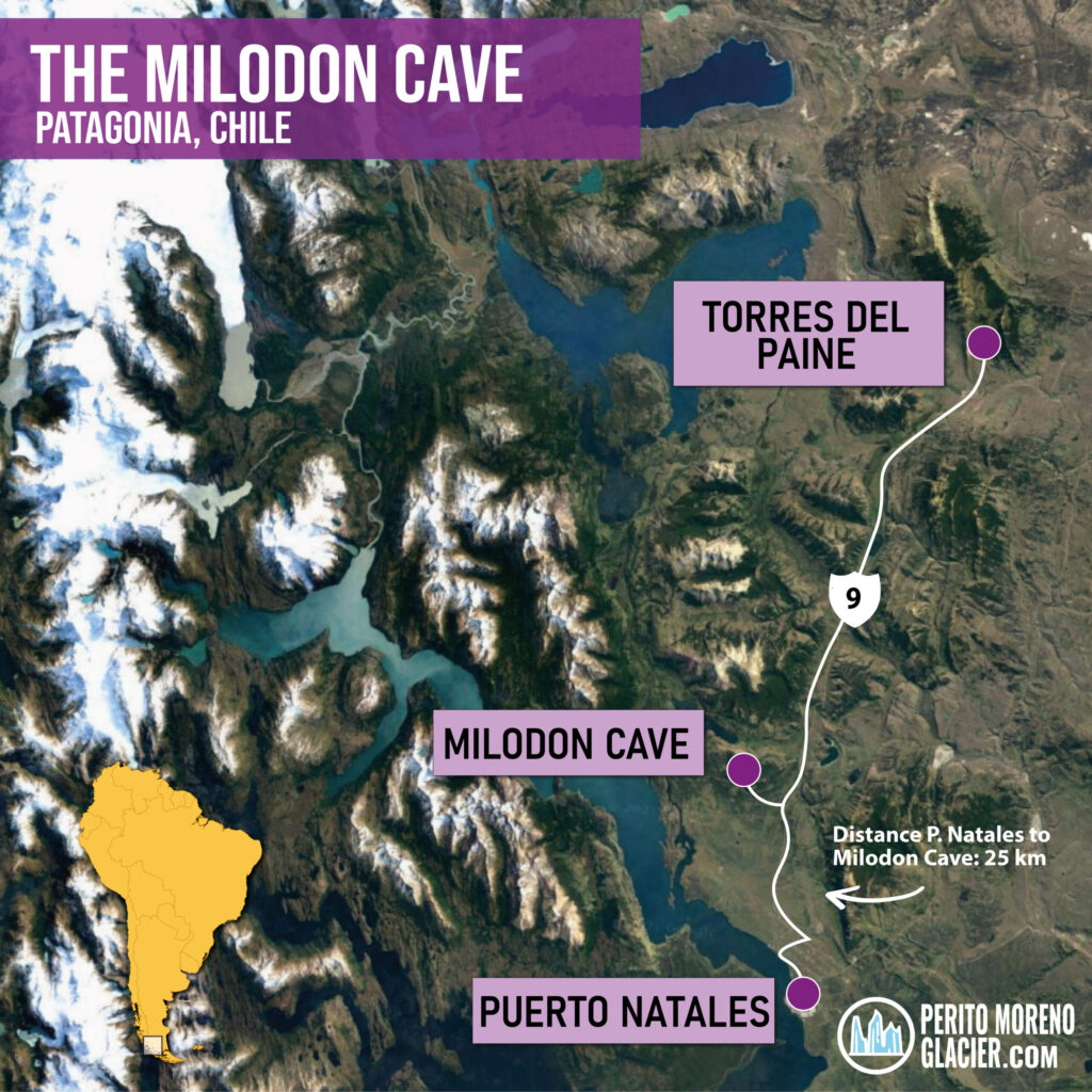 milodon cave location map peritomoreno mesa de trabajo 1