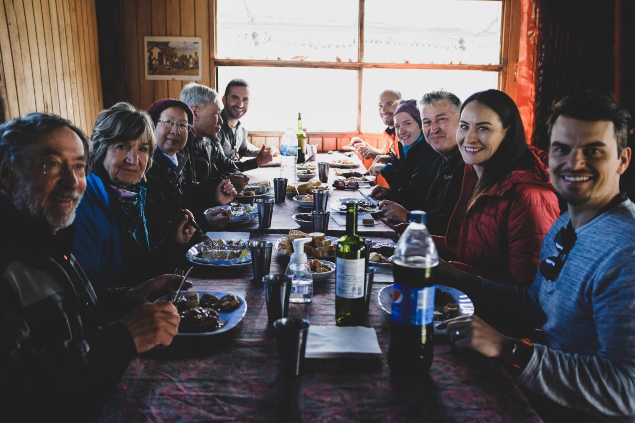 Lunch at Gable Island cabin