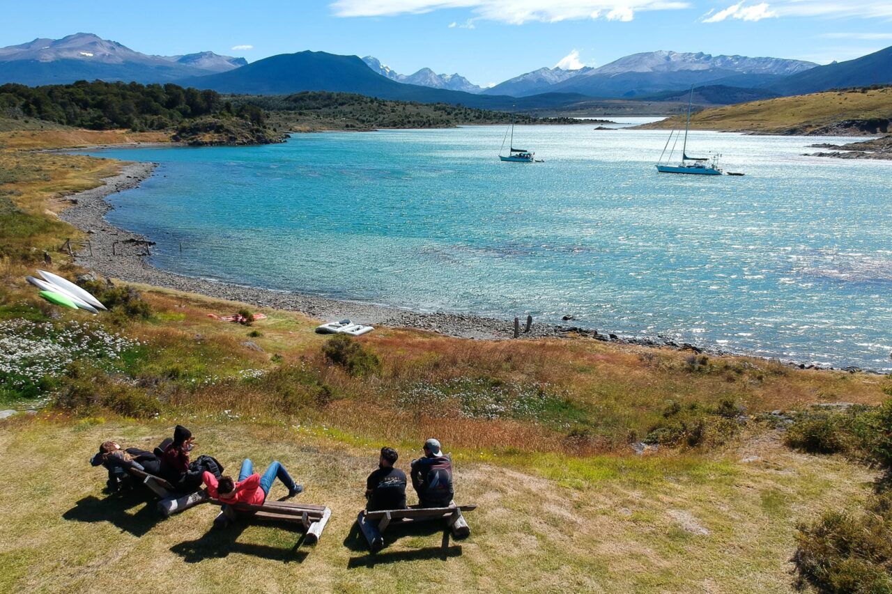 Lunch at Gable Island cabin