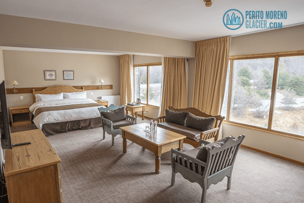 suites con vista al glaciar