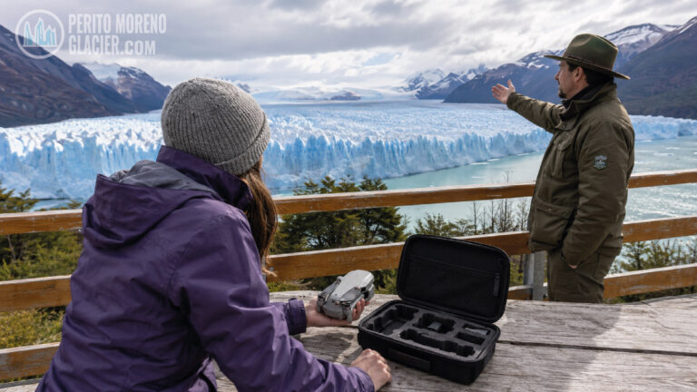 drone perito moreno glacier