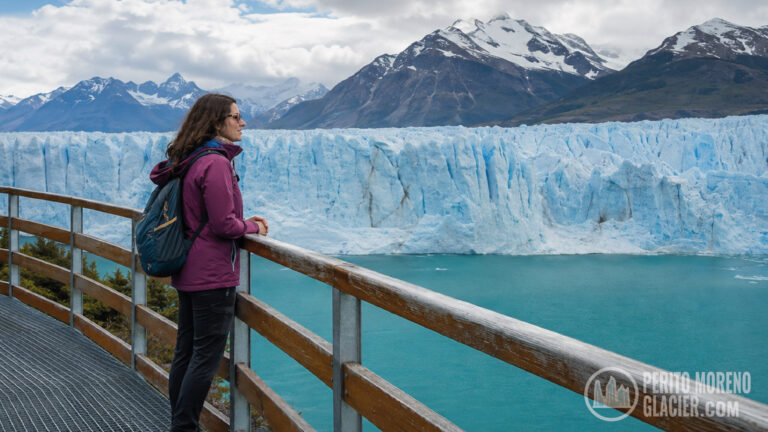 female solo traveler perito moreno glacier