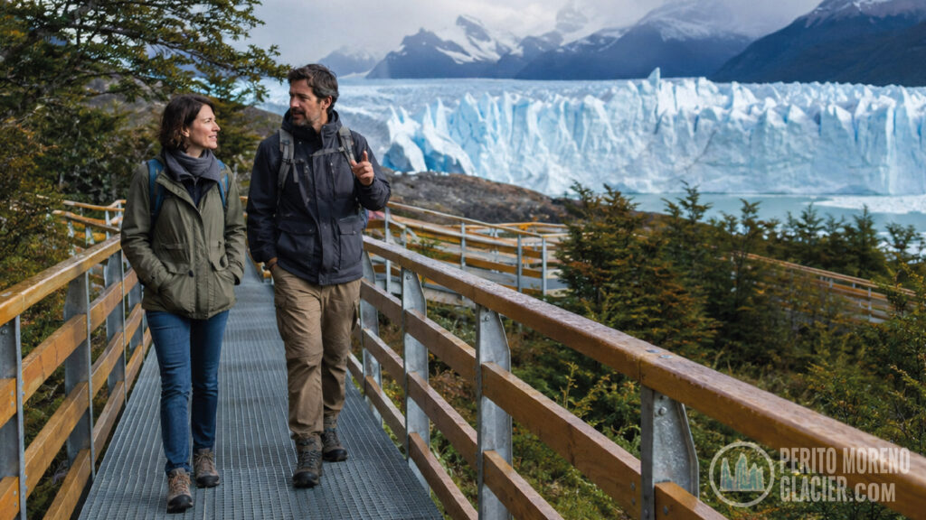 perito moreno glacier for french travelers catewalks