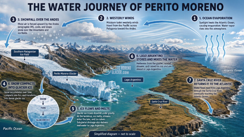 perito moreno water route