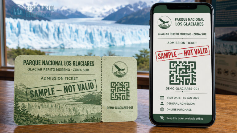 ticket los glaciares national park